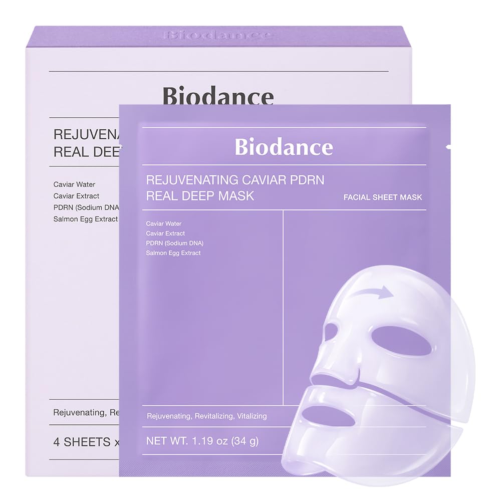 BIODANCE Bio-Collagen Real Deep Mask, Hydrating Overnight Hydrogel Face Mask, Pore Minimizing