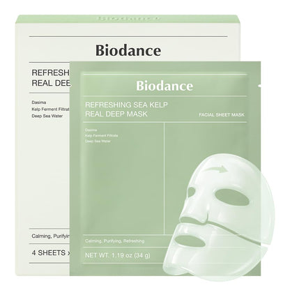 BIODANCE Bio-Collagen Real Deep Mask, Hydrating Overnight Hydrogel Face Mask, Pore Minimizing