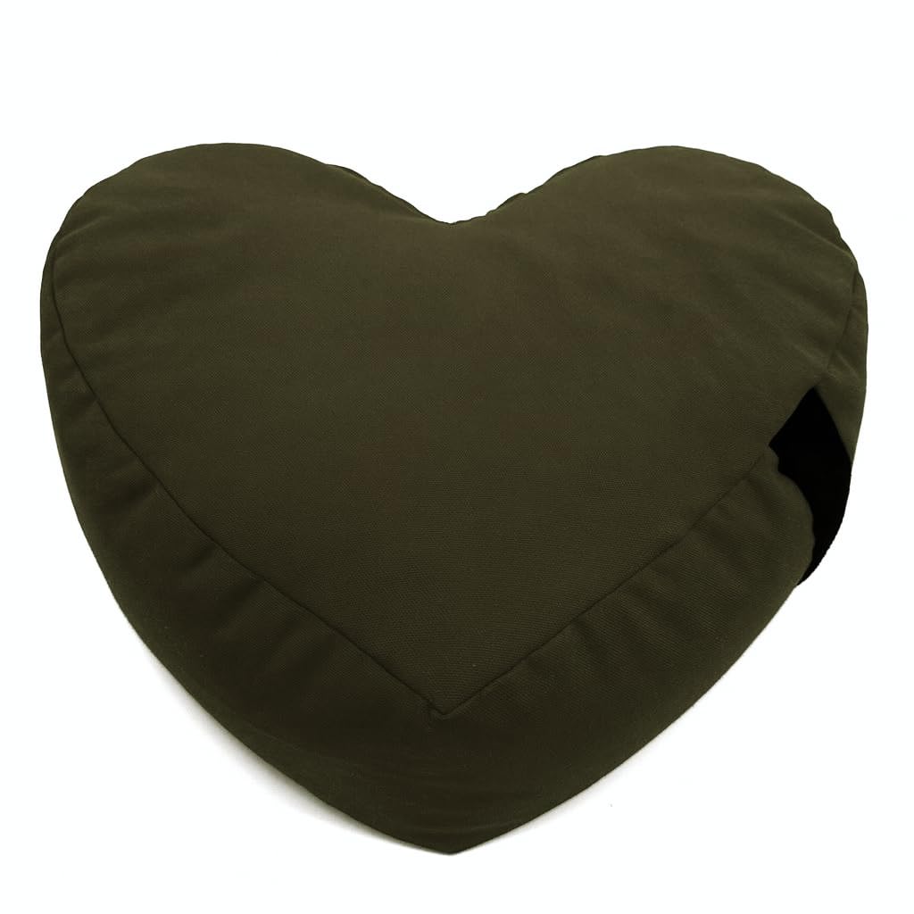 Bean Products Zafu Meditation Pillow for Sitting on Floor, Yoga Cushion Made in USA