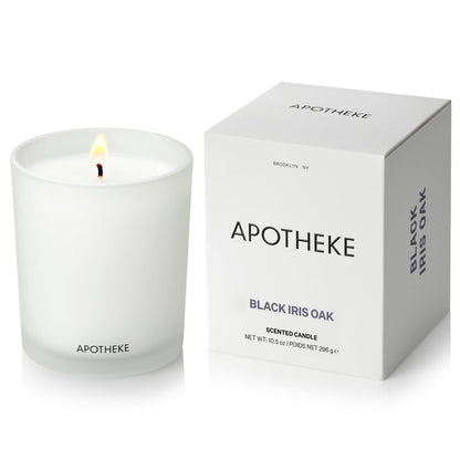 Apotheke Signature Scented Candles for Home, Charcoal - 10.5 Oz