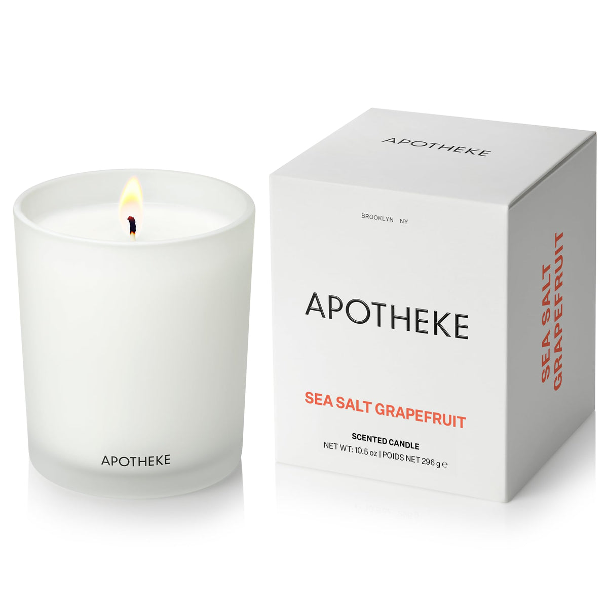 Apotheke Signature Scented Candles for Home, Charcoal - 10.5 Oz