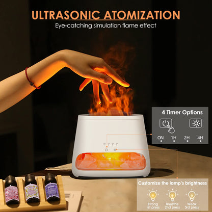 2-in-1 Essential Oil Diffuser Himalayan Salt Lamp, 150ml