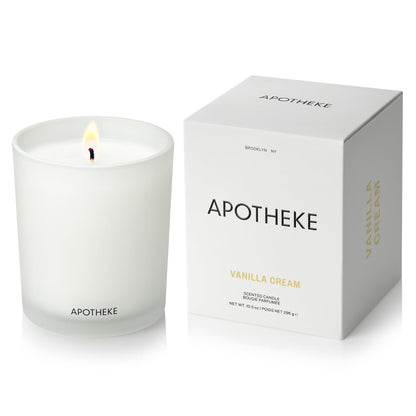 Apotheke Signature Scented Candles for Home, Charcoal - 10.5 Oz