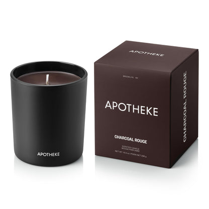 Apotheke Signature Scented Candles for Home, Charcoal - 10.5 Oz