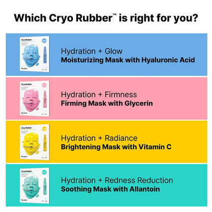 Dr.Jart+ Cryo Rubber Cooling Korean Face Mask Brightening-Soothing-Mousturizing-Firming