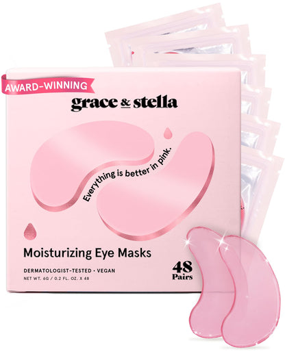 Grace & Stella Award Winning Eye Patches for Puffy Eyes  Dark Circles  Undereye Bags