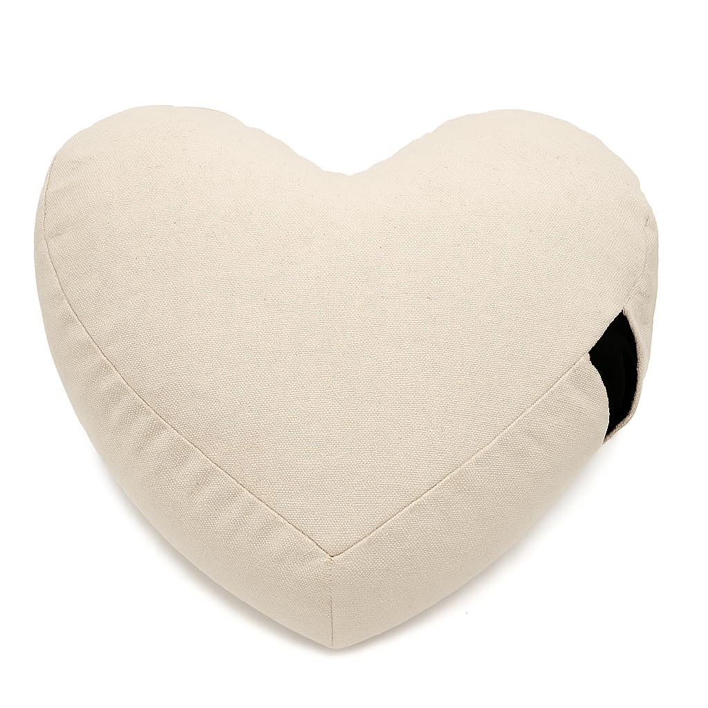Bean Products Zafu Meditation Pillow for Sitting on Floor, Yoga Cushion Made in USA