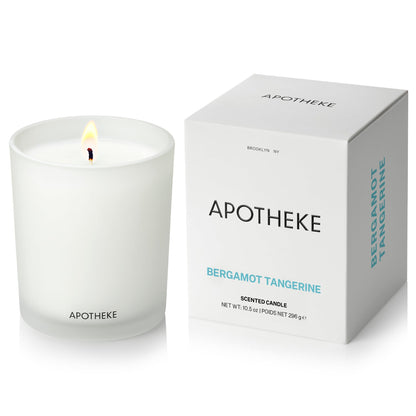 Apotheke Signature Scented Candles for Home, Charcoal - 10.5 Oz
