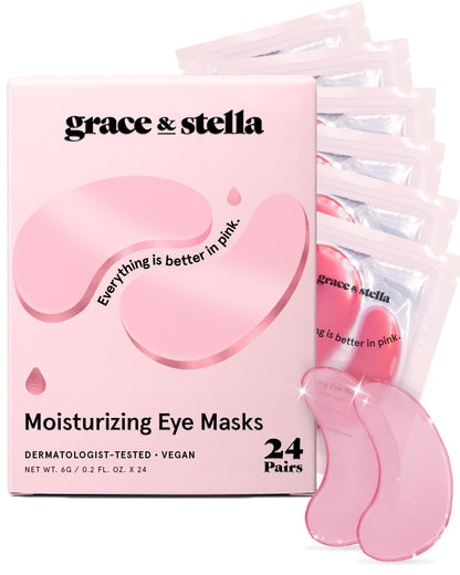 Grace & Stella Award Winning Eye Patches for Puffy Eyes  Dark Circles  Undereye Bags