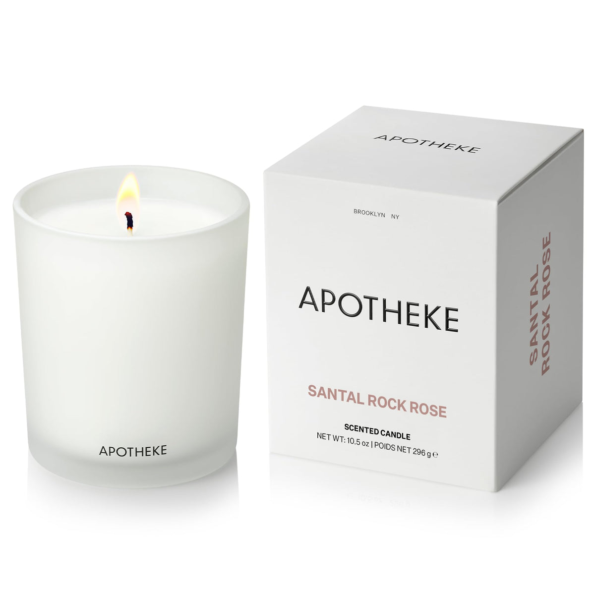 Apotheke Signature Scented Candles for Home, Charcoal - 10.5 Oz
