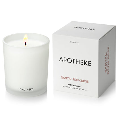 Apotheke Signature Scented Candles for Home, Charcoal - 10.5 Oz