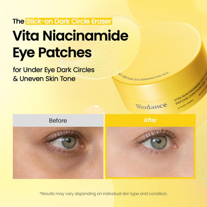 BIODANCE Hydrogel Eye Patches for Under Eye - Collagen Peptide, Anti Wrinkle & Fine Lines (60 Count)