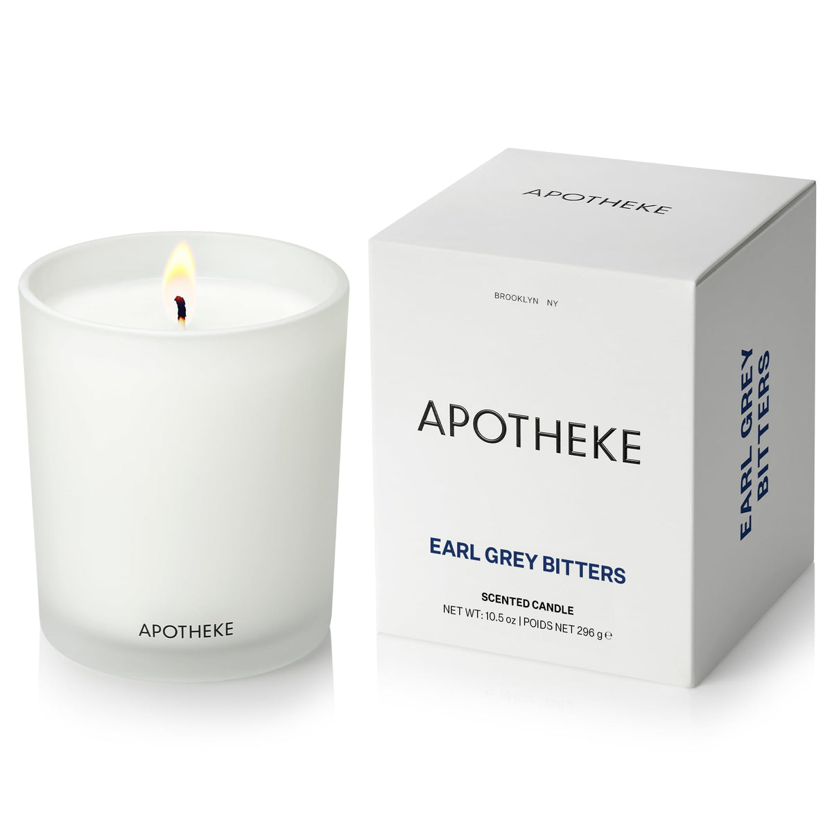 Apotheke Signature Scented Candles for Home, Charcoal - 10.5 Oz