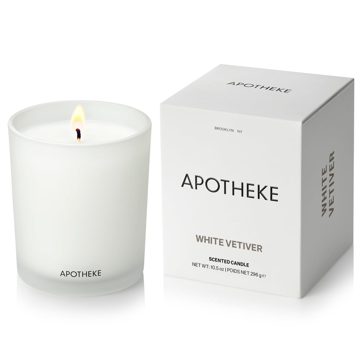 Apotheke Signature Scented Candles for Home, Charcoal - 10.5 Oz
