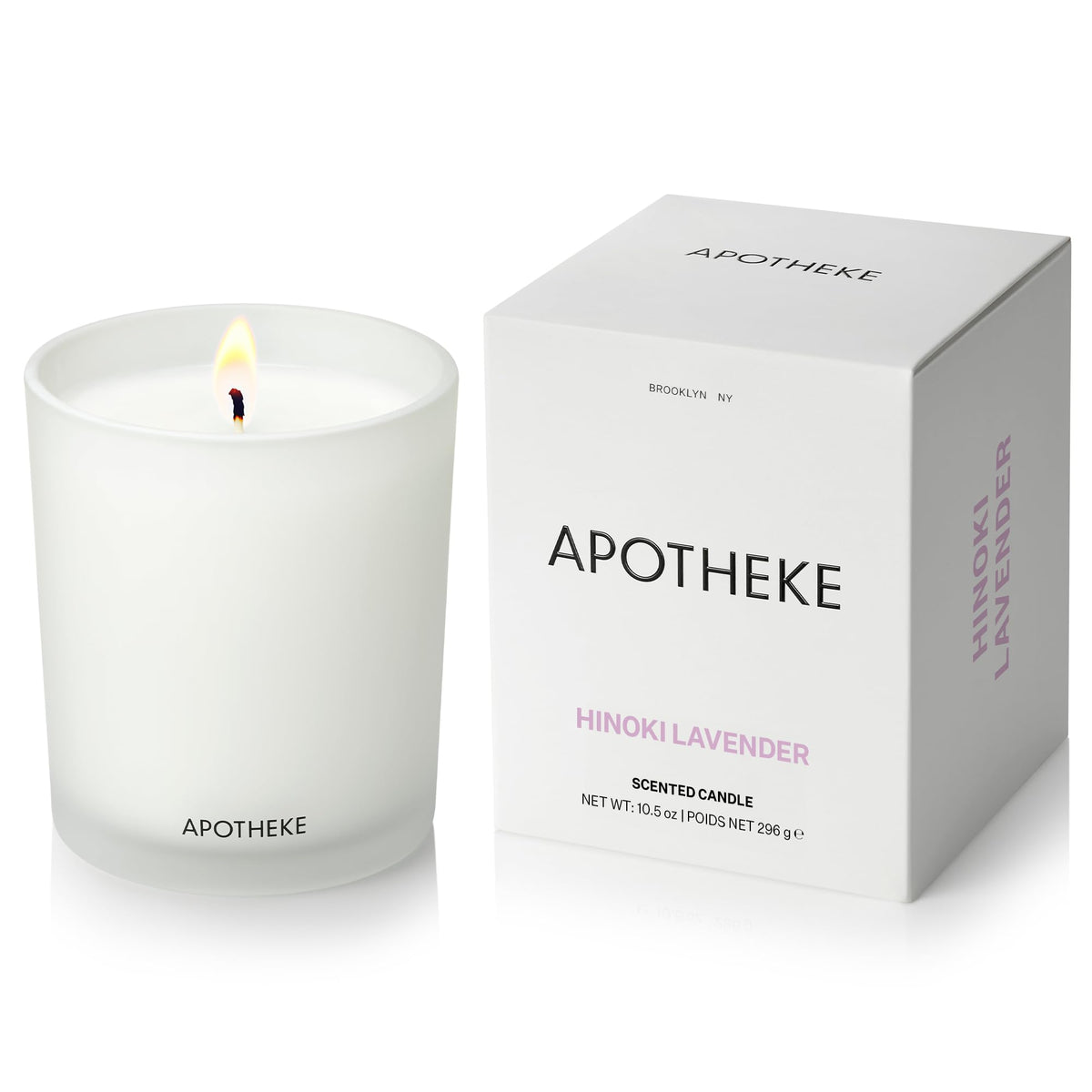 Apotheke Signature Scented Candles for Home, Charcoal - 10.5 Oz
