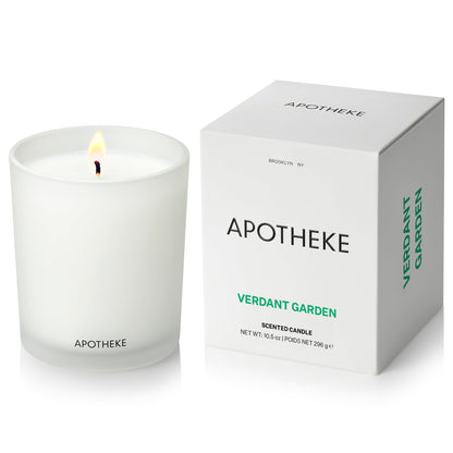 Apotheke Signature Scented Candles for Home, Charcoal - 10.5 Oz