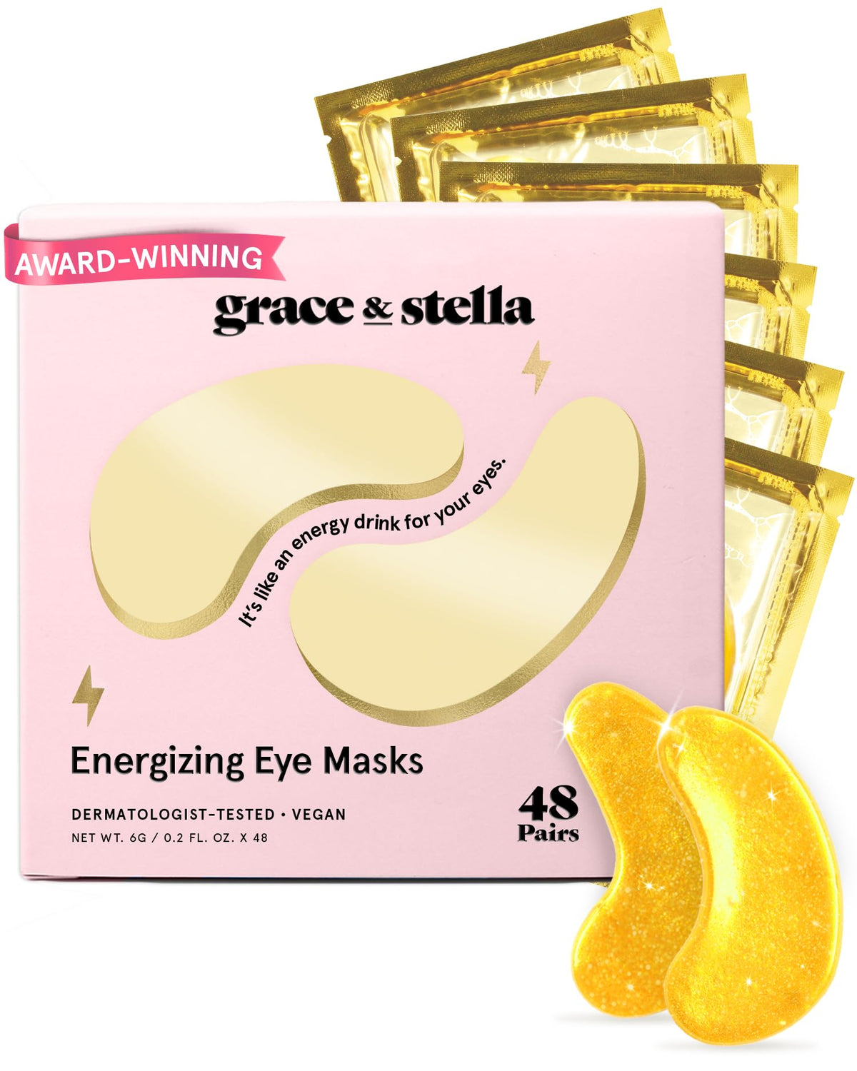 Grace & Stella Award Winning Eye Patches for Puffy Eyes  Dark Circles  Undereye Bags