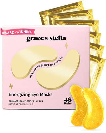 Grace & Stella Award Winning Eye Patches for Puffy Eyes  Dark Circles  Undereye Bags