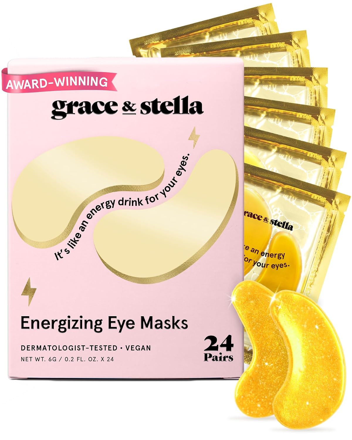 Grace & Stella Award Winning Eye Patches for Puffy Eyes  Dark Circles  Undereye Bags