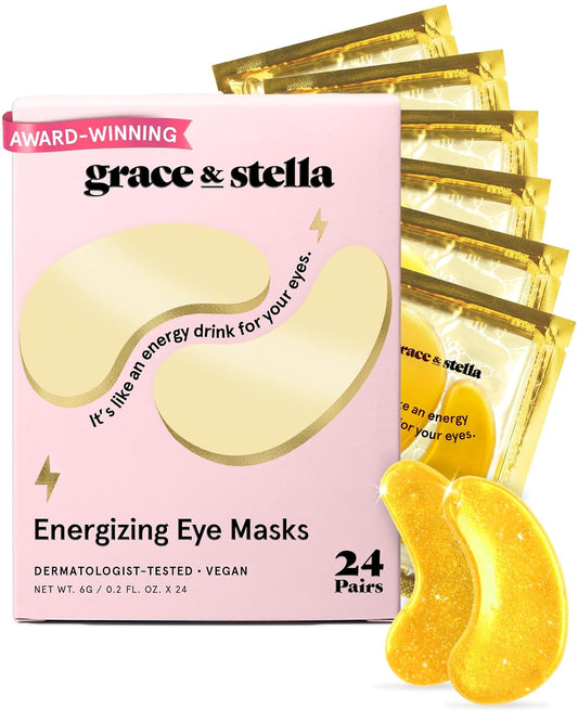 Grace & Stella Award Winning Eye Patches for Puffy Eyes  Dark Circles  Undereye Bags