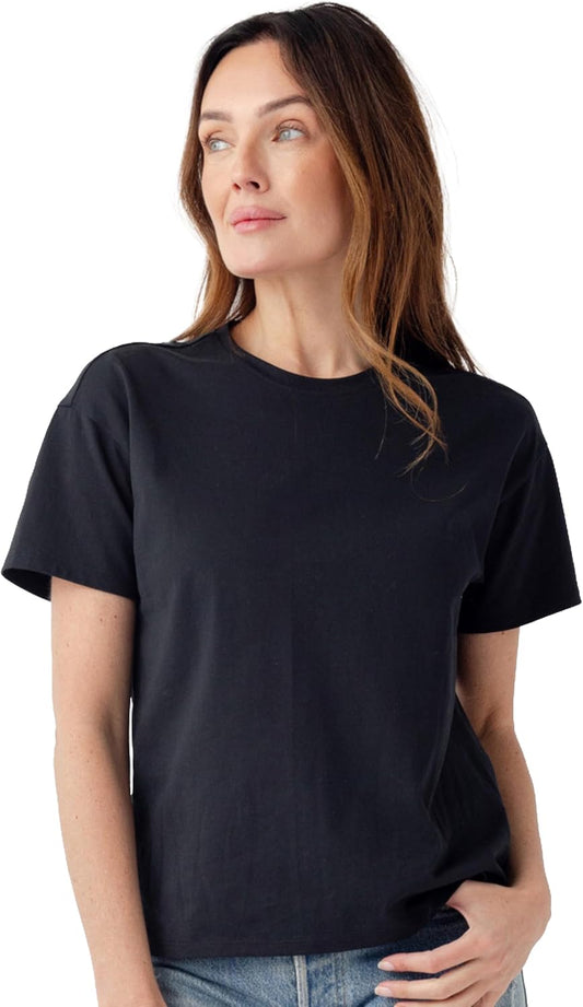 Cozy Earth Women's All Day Tee 100% Cotton T-Shirt
