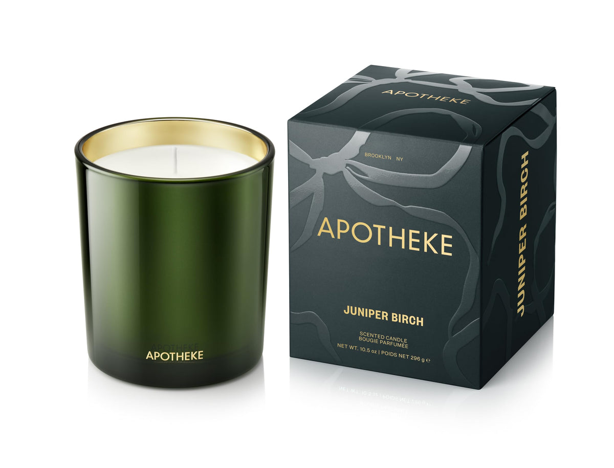 Apotheke Signature Scented Candles for Home, Charcoal - 10.5 Oz