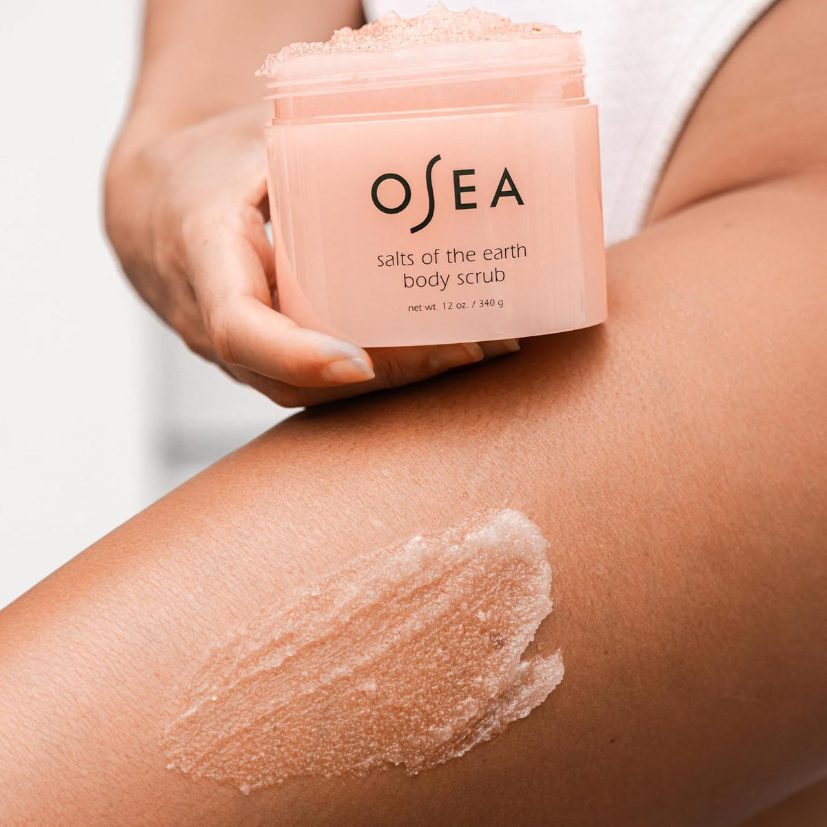 OSEA Salts of the Earth Body Scrub 12 oz - Pink Himalayan Gentle Salt Scrub