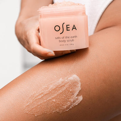 OSEA Salts of the Earth Body Scrub 12 oz - Pink Himalayan Gentle Salt Scrub