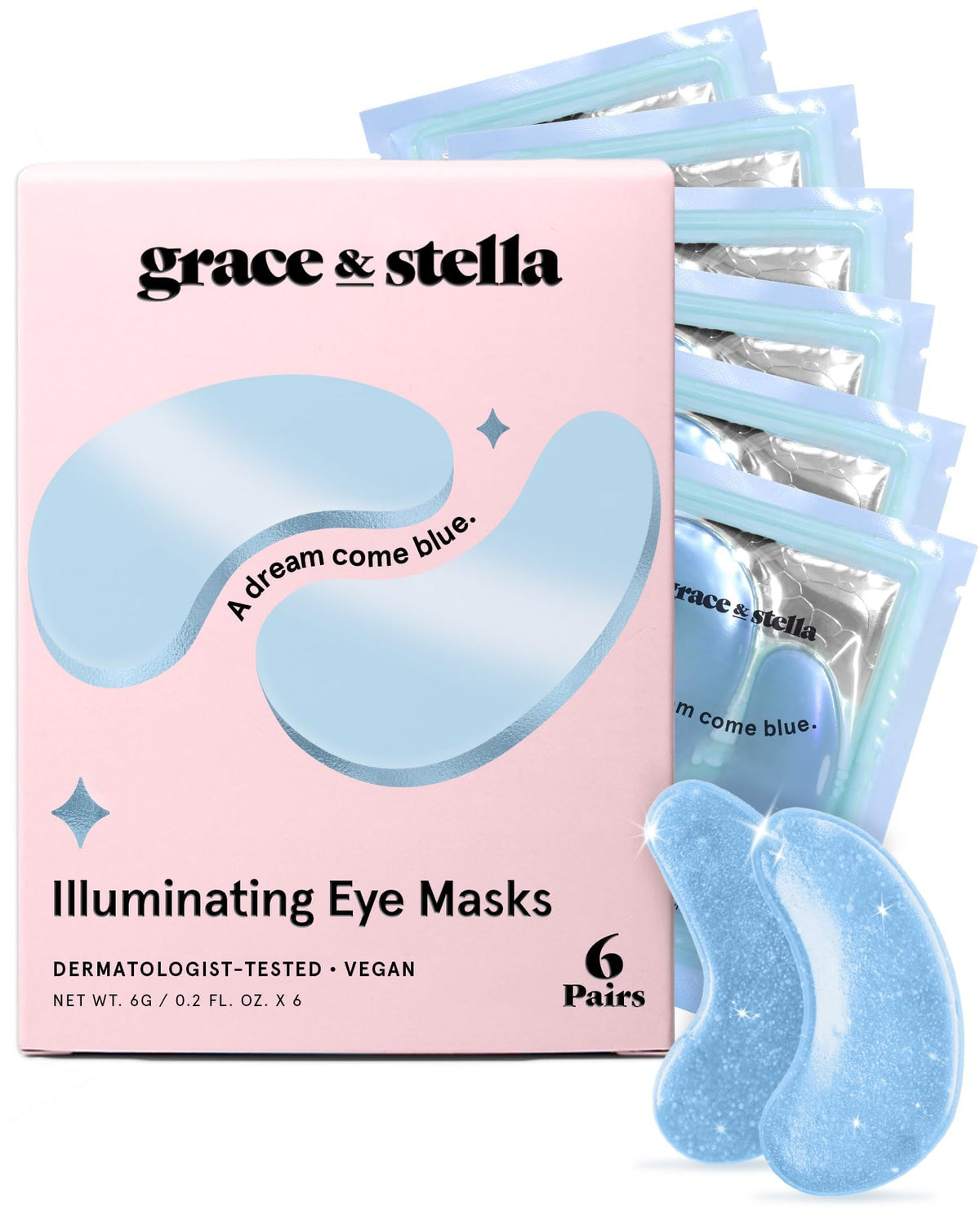 Grace & Stella Award Winning Eye Patches for Puffy Eyes  Dark Circles  Undereye Bags
