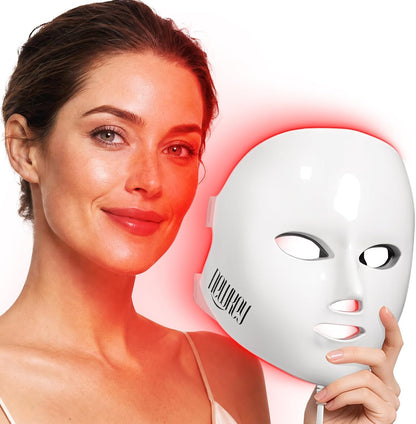 NEWKEY 4D LED Red Light Therapy Mask for Face Skin Glowing 630nm