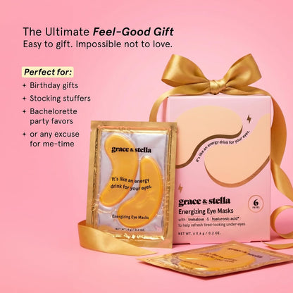 Grace & Stella Award Winning Eye Patches for Puffy Eyes  Dark Circles  Undereye Bags