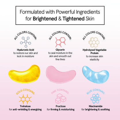 Grace & Stella Award Winning Eye Patches for Puffy Eyes  Dark Circles  Undereye Bags