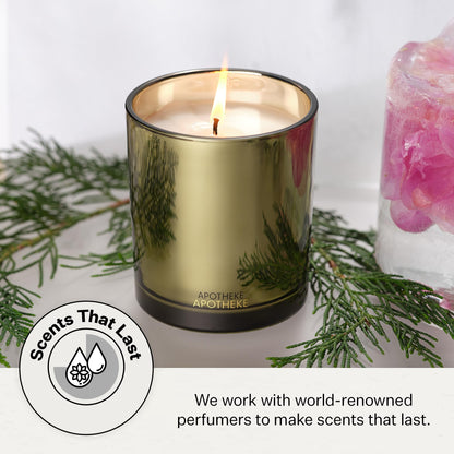 Apotheke Signature Scented Candles for Home, Charcoal - 10.5 Oz