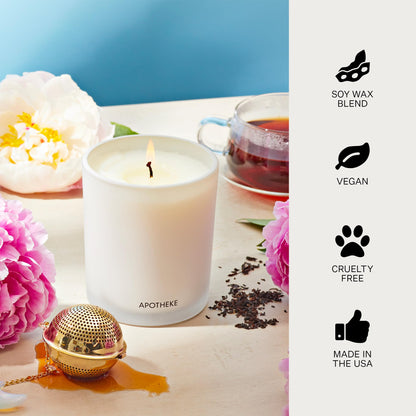 Apotheke Signature Scented Candles for Home, Charcoal - 10.5 Oz