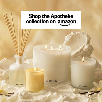Apotheke Signature Scented Candles for Home, Charcoal - 10.5 Oz