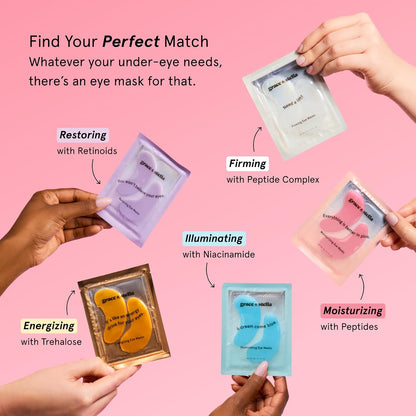 Grace & Stella Award Winning Eye Patches for Puffy Eyes  Dark Circles  Undereye Bags