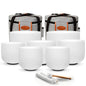 RYAN DVAN 432Hz 7"-12" Multiple Color Options Crystal Singing Bowl Set of 7