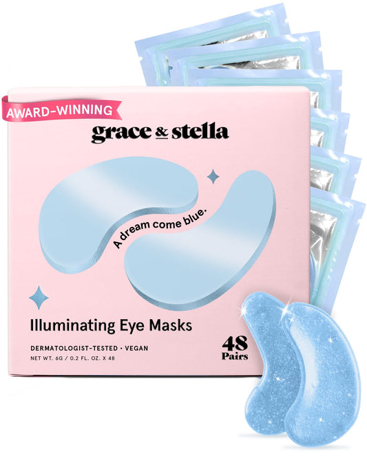 Grace & Stella Award Winning Eye Patches for Puffy Eyes  Dark Circles  Undereye Bags