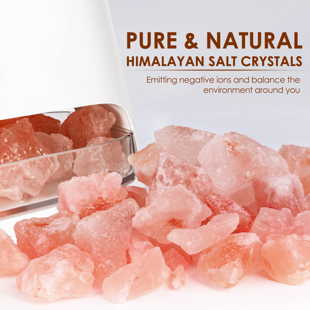 2-in-1 Essential Oil Diffuser Himalayan Salt Lamp, 150ml