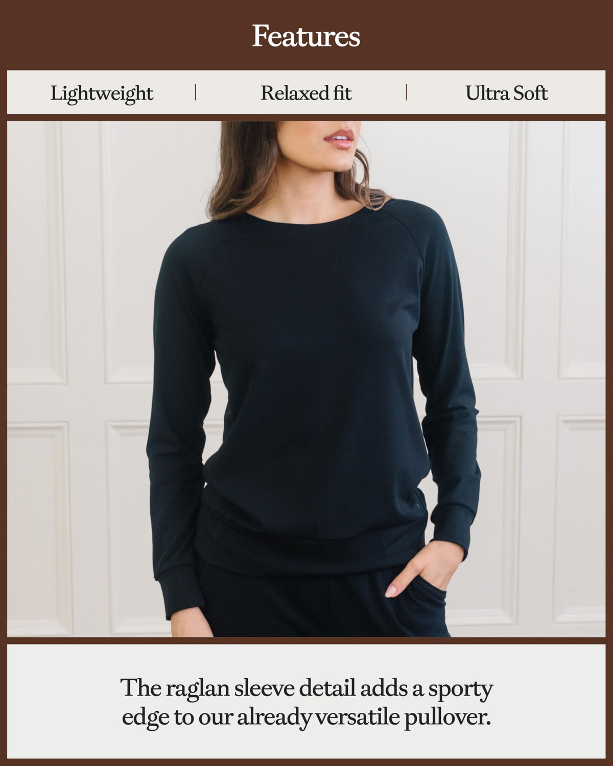 Cozy Earth Women's Pullover Crew Neck Sweater, Relaxed Fit Sweatshirt