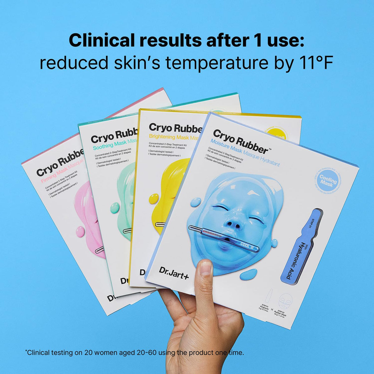 Dr.Jart+ Cryo Rubber Cooling Korean Face Mask Brightening-Soothing-Mousturizing-Firming