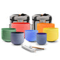 RYAN DVAN 432Hz 7"-12" Multiple Color Options Crystal Singing Bowl Set of 7