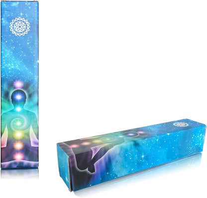 7 Chakra Natural Healing Crystal Spheres with LED Wooden Stand