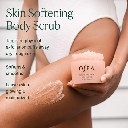 OSEA Salts of the Earth Body Scrub 12 oz - Pink Himalayan Gentle Salt Scrub
