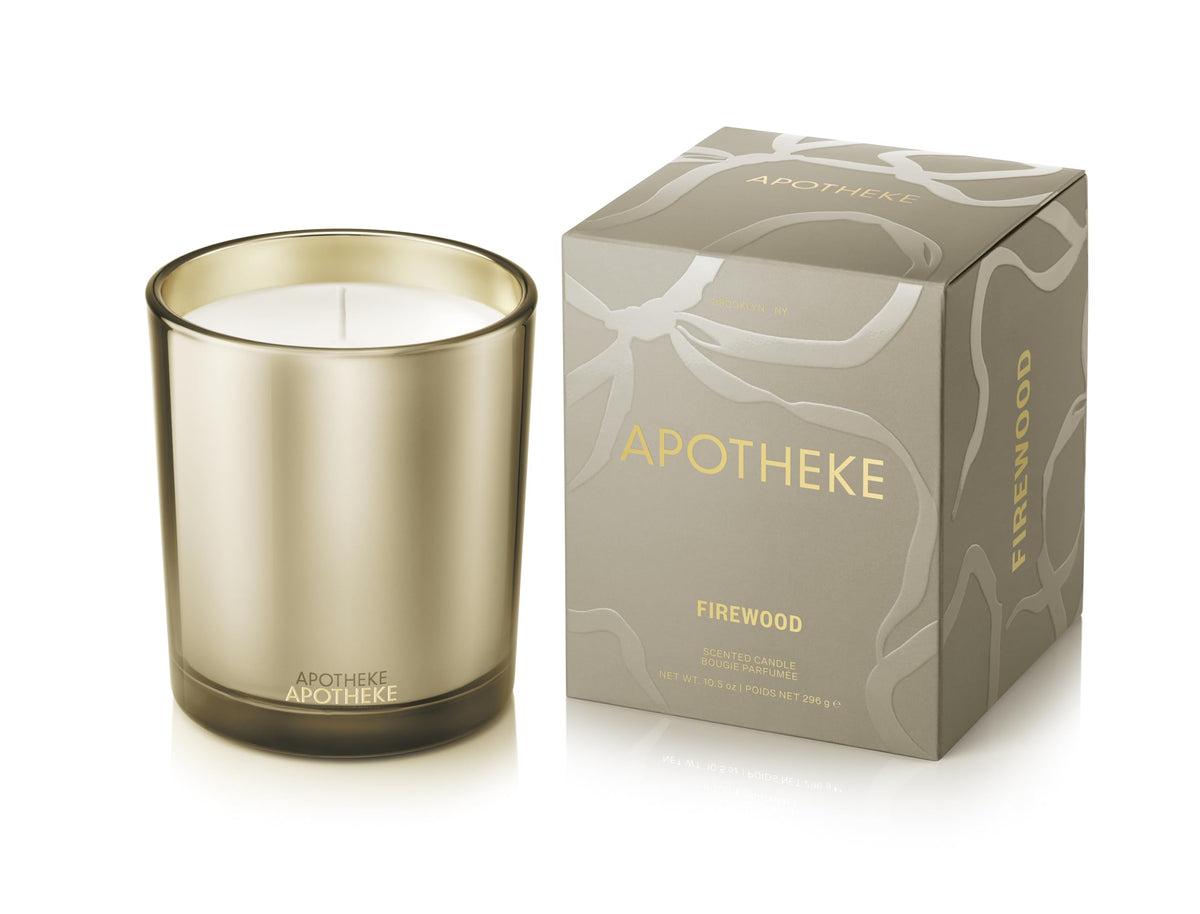 Apotheke Signature Scented Candles for Home, Charcoal - 10.5 Oz