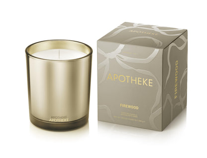 Apotheke Signature Scented Candles for Home, Charcoal - 10.5 Oz