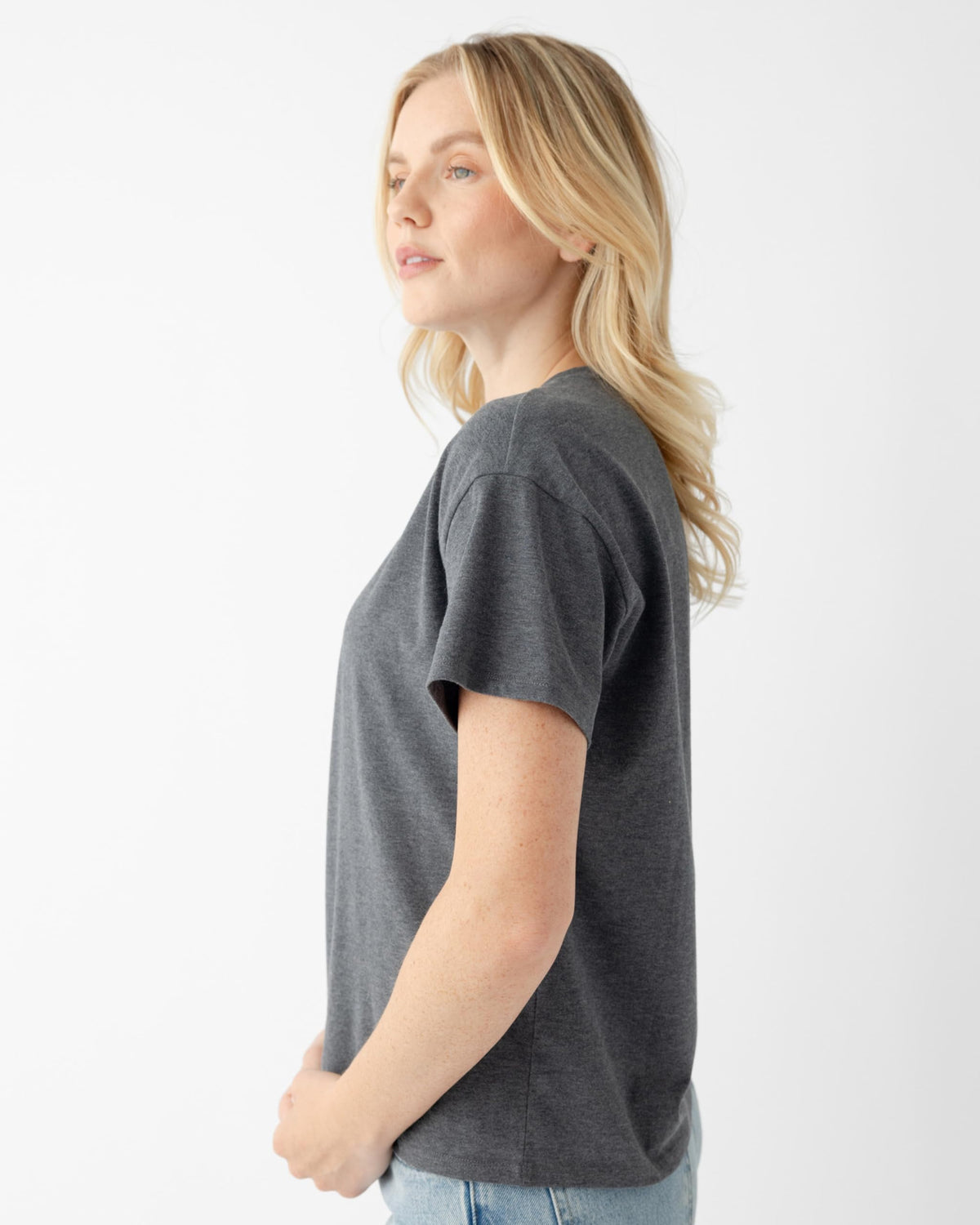 Cozy Earth Women's All Day Tee 100% Cotton T-Shirt