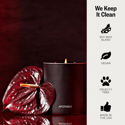 Apotheke Signature Scented Candles for Home, Charcoal - 10.5 Oz