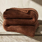 EverGrace Organic Cotton Chunky Knit Throw Blanket, Multiple Colors 60 x 80