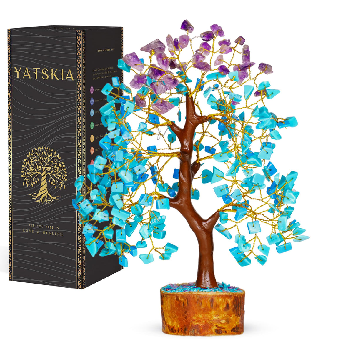 7 Chakra Tree of Life - Crystals and Healing Stones 1-in, Available in Multiple Options